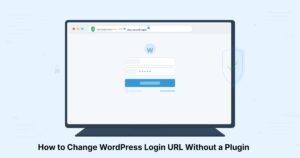 WordPress login URL change tutorial showing wp-login.php file in cPanel File Manager