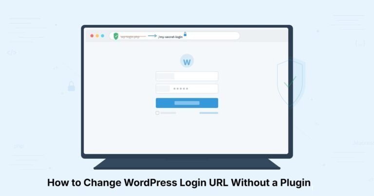 WordPress login URL change tutorial showing wp-login.php file in cPanel File Manager