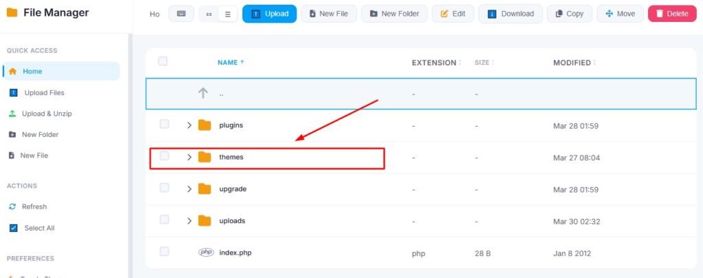 Renaming the active WordPress theme folder via FTP or cPanel File Manager to deactivate a faulty theme when locked out of the WordPress admin dashboard