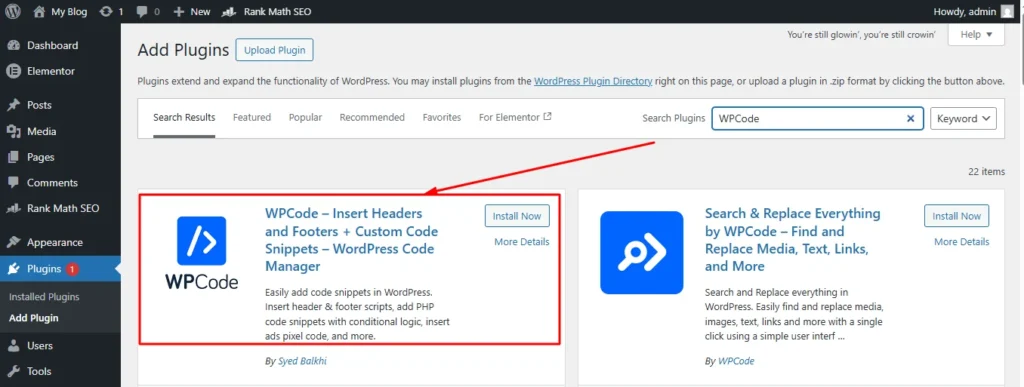 WordPress dashboard showing duplicate button appearing on hover over pages posts and custom post types after php code snippet added to functions.php