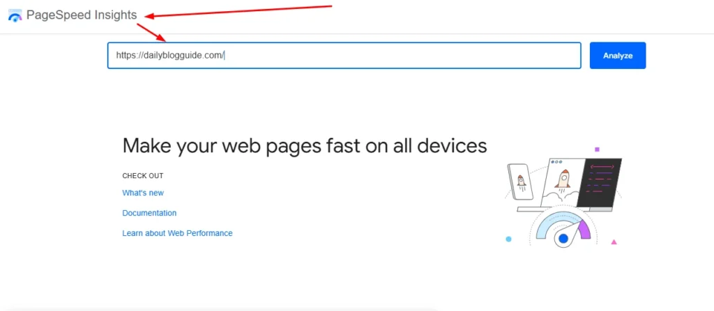 Core Web Vitals metrics showing website speed performance and optimization