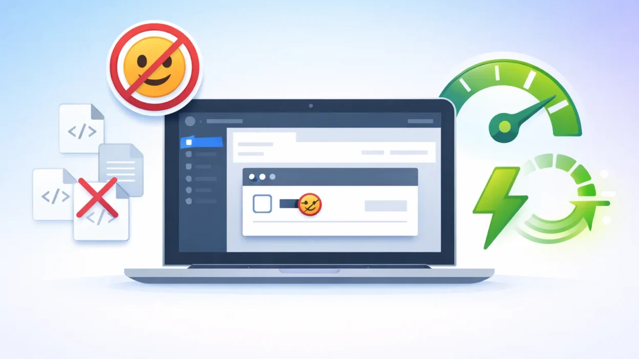 Disable WordPress emoji script to improve website speed and remove unused JavaScript files