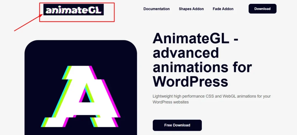 Screenshot of the Elementor editor showing the 'Advanced' tab with the Animate GL entrance animation settings expanded.