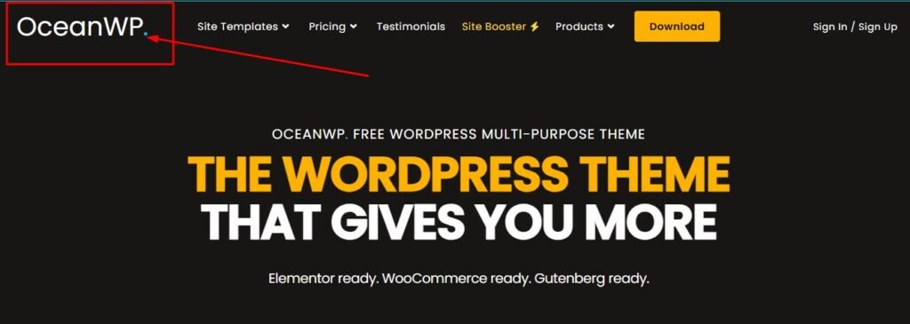 OceanWP WordPress theme showing ecommerce store with floating cart bar and quick view feature.