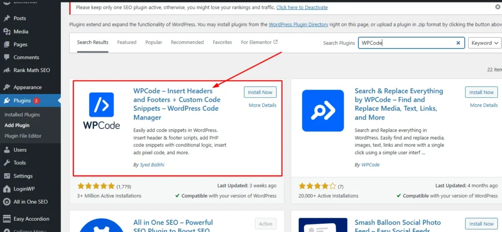 WPCode plugin setup for adding a WordPress login redirect PHP snippet